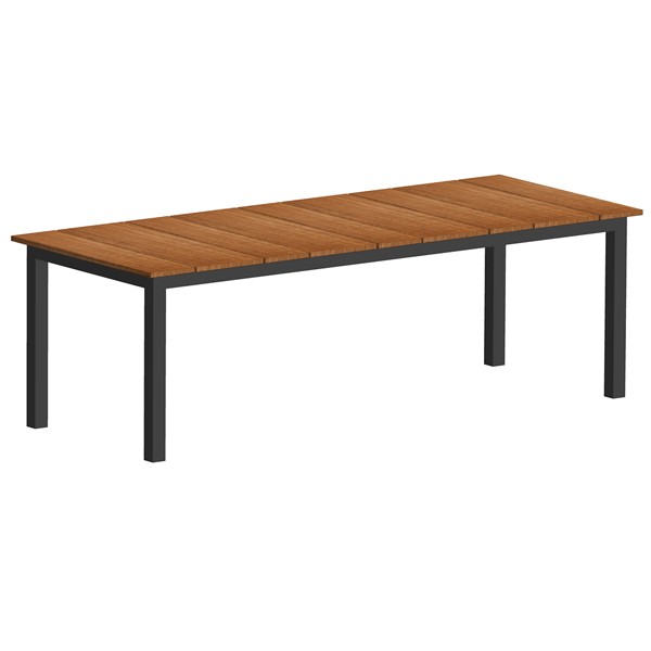 Niehoff Nelson Alu-Gartentisch Teak 95x239cm
