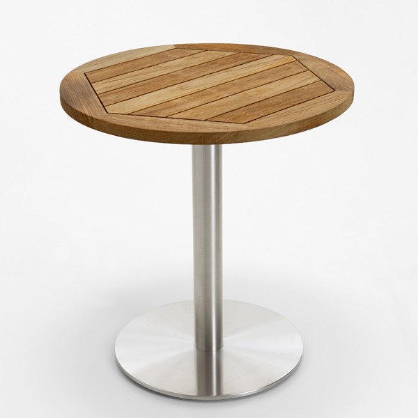 Niehoff Bistro Tisch rund 70cm, Teak geölt