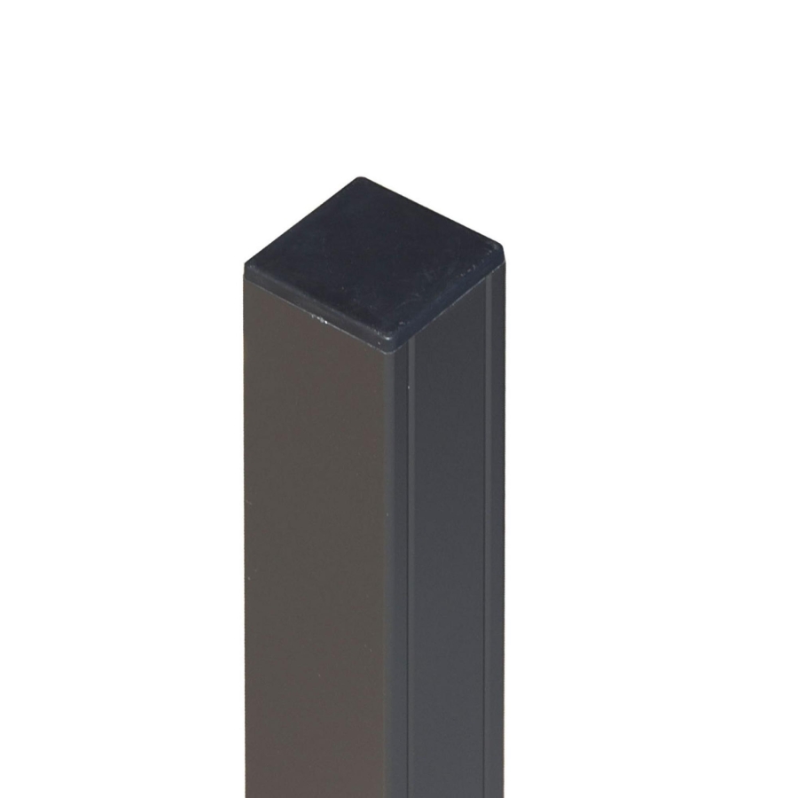 Aluminium Pfosten 6,8x6,8x270cm, anthrazit (einbetonieren) für Fertigzaun