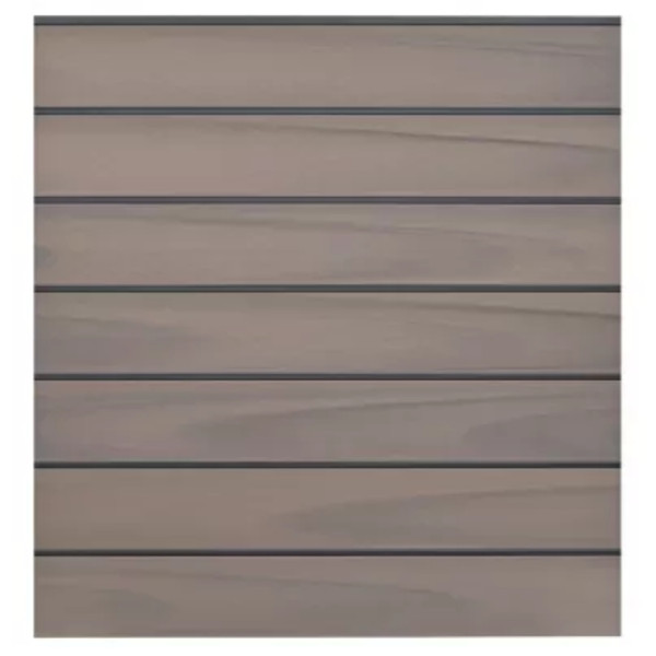 GrojaSolid Grande Premium BPC Steckzaun-Set 180x180cm BiColor co-extrudiert- Leiste DB703