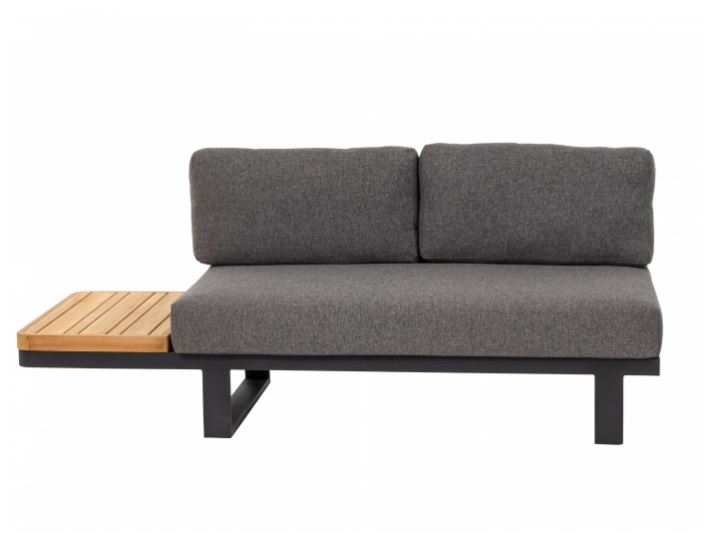 Apple Bee Mura Black Loungesofa, Ablage rechts Apple Bee Mura Black Loungesofa, Ablage rechts