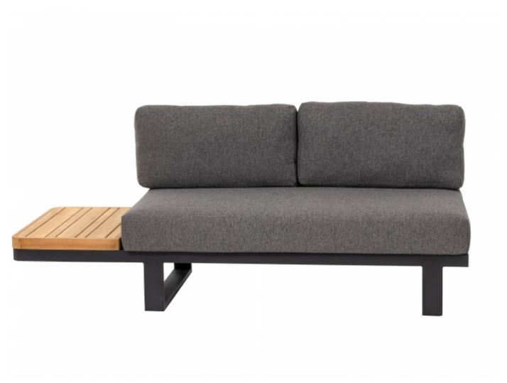 Apple Bee Mura Black Loungesofa, Ablage rechts