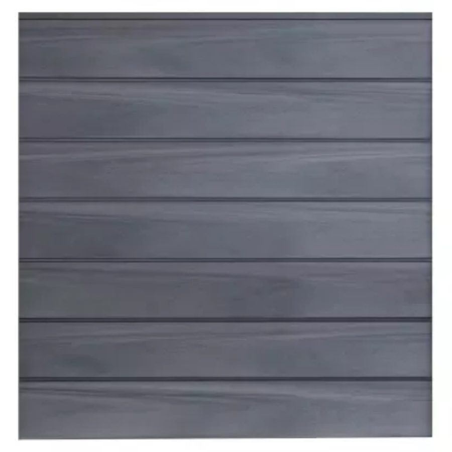GrojaSolid Grande Premium Steckzaun-Set BPC 180x180cm steingrau co-extrudiert, Leisten DB703