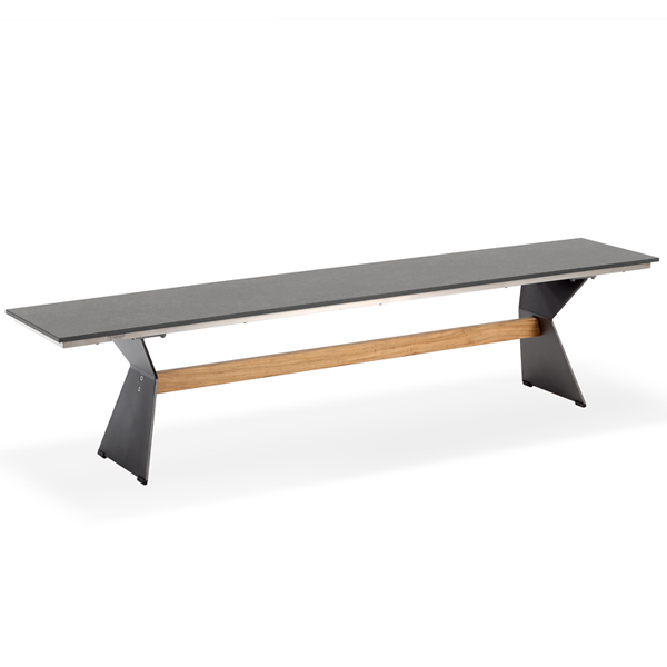 Niehoff Nero Bank Ausführung HPL Granit, abweichende Breite 220cm Niehoff Nero Bank Ausführung HPL Granit, abweichende Breite 220cm