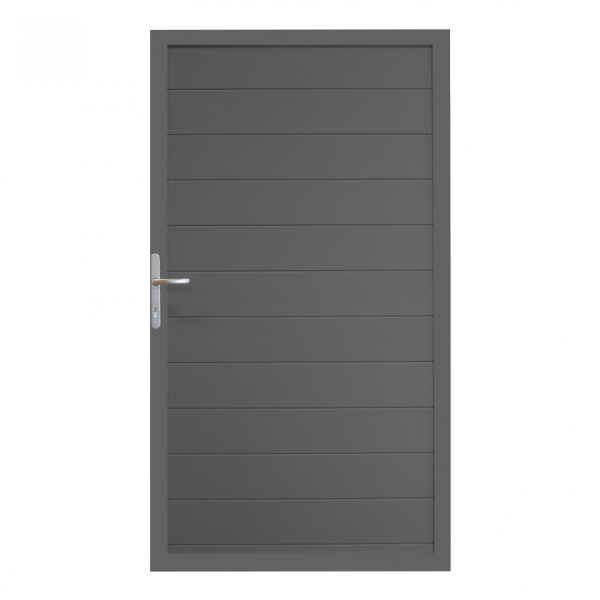GrojaLumino Alu Steckzaun Universal-Tor 100x180cm anthrazit-anthrazit