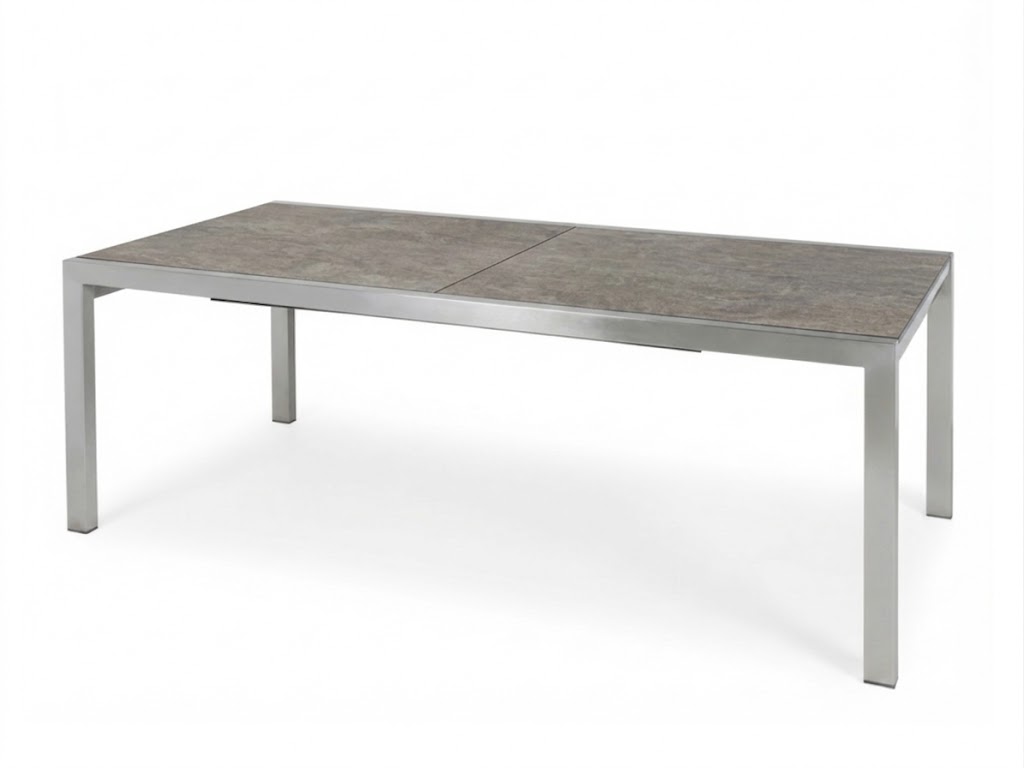 Zebra Kubex Ausziehtisch 190-300x100cm HPL-vulcanic stone