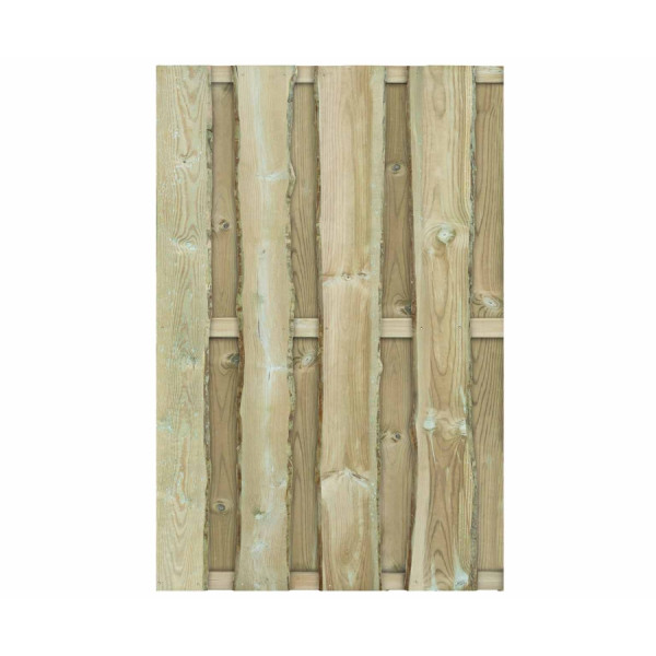 Natura Bohlenzaun Kiefer kdi grün 120x180cm (Rustikal)