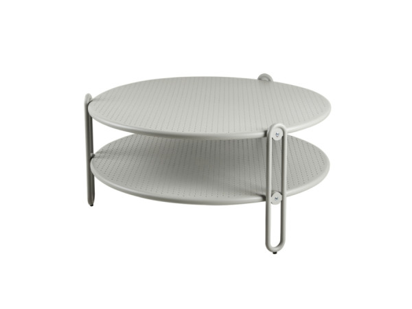 Brafab Blixt Loungetisch Aluminium hellgrau, 85cm-Copy