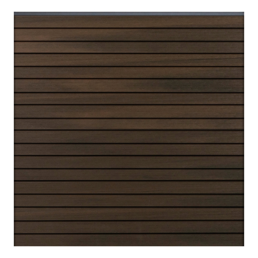 GrojaSolid Rhombus Steckzaun-Set Walnuss co-extrudiert 180x180cm