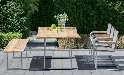 Niehoff Gartenmöbel Sitzgruppe Solid-Nathalie silbergrau 2 Niehoff Gartenmöbel Sitzgruppe Solid-Nathalie silbergrau 2