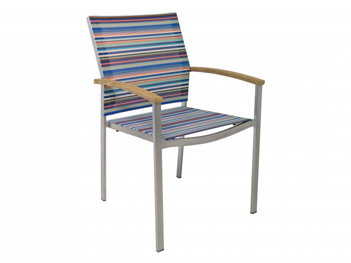 Zebra Setax Sessel hoch, stripe blue Zebra Setax Sessel hoch, stripe blue