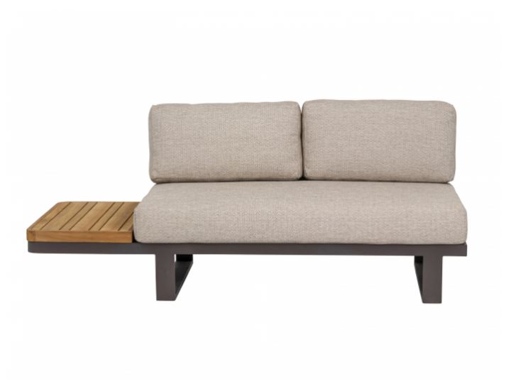 Apple Bee Mura Taupe Loungesofa, Ablage rechts