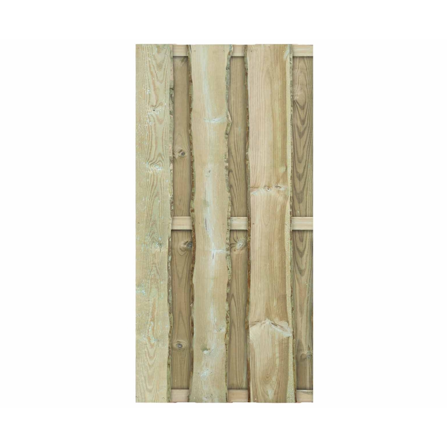 Natura Bohlenzaun Kiefer kdi grün 90x180cm (Rustikal)
