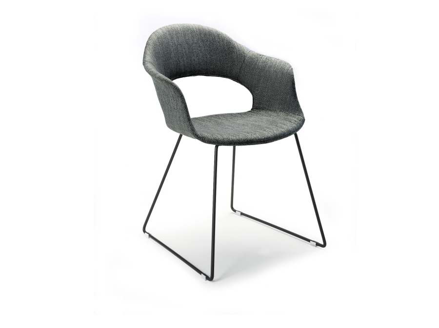 Best Sister Su Sessel dunkelgrau, Gestell Stahl anthrazit