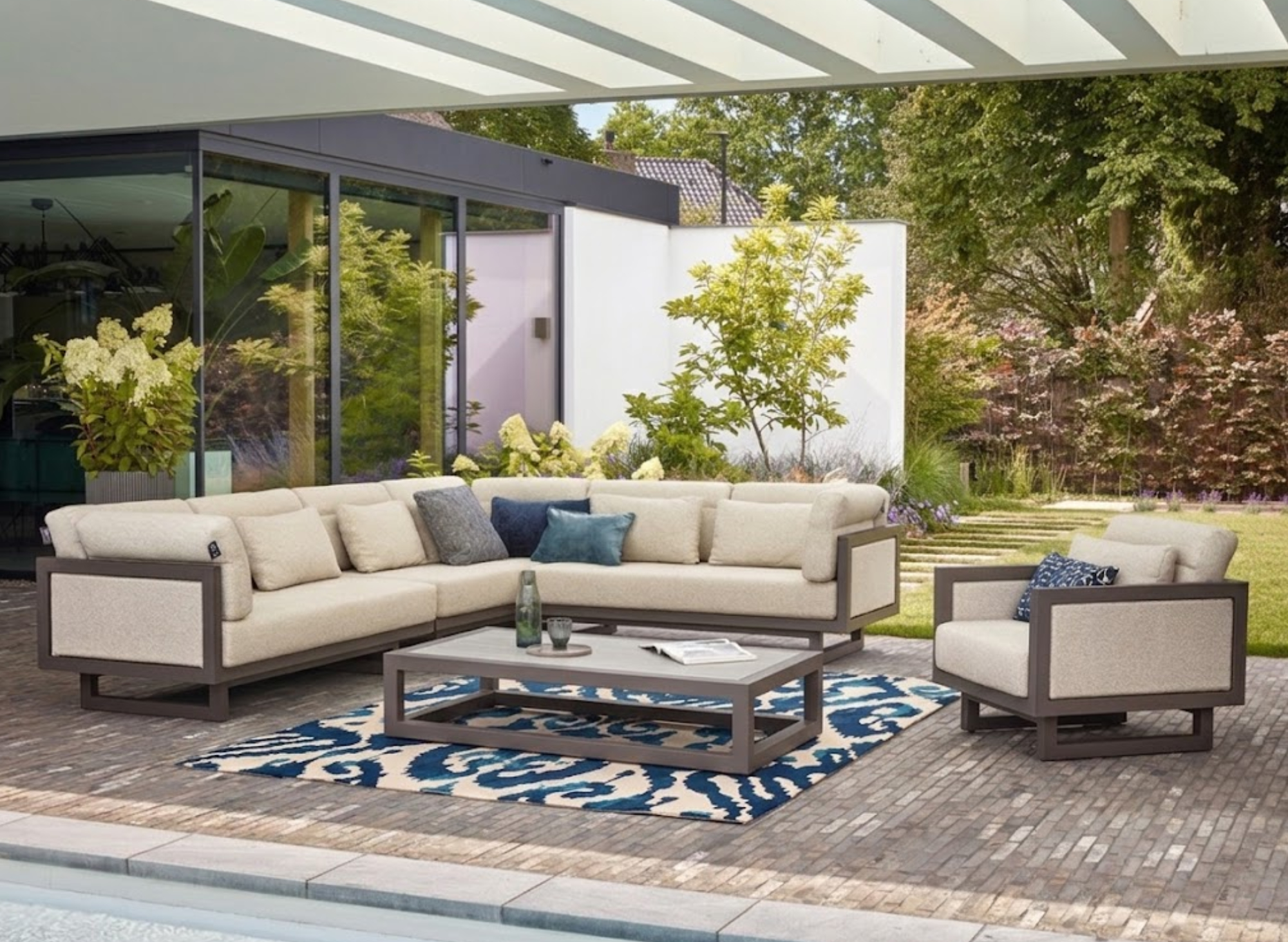 Apple Bee Santorini Loungegruppe gepolstert (Sale Angebot)