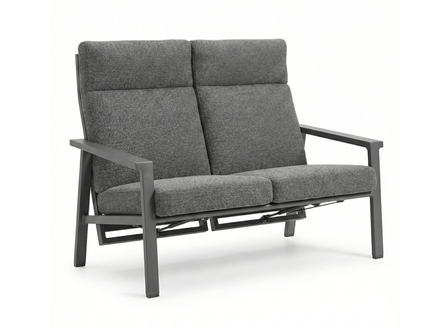 Royal Garden Focosa 2-Sitzer Sofa Rückenlehne verstellbar anthrazit