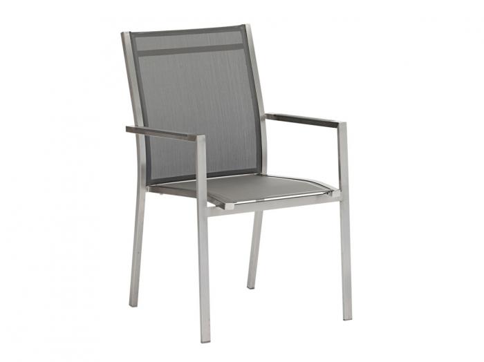 Zebra One Tex Stapelsessel Dark grey