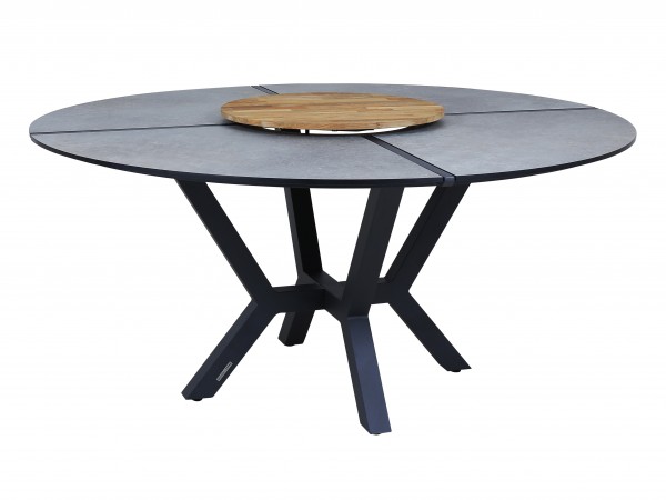 Drehplatte aus Teak ist nicht im Lieferumpfang enthalten