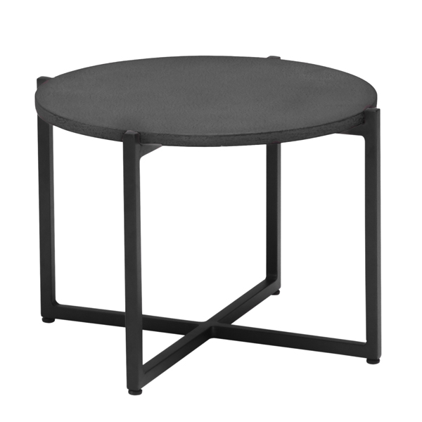Apple Bee Soul Loungetisch 54cm, Gestell schwarz, Tischplatte bronze