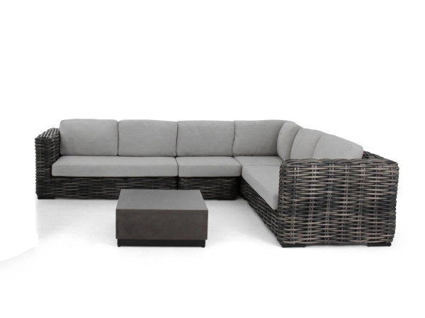Apple Bee Elements XL black wash-Crete Lounge-Set