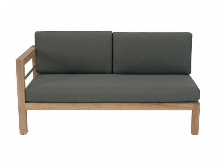 Apple Bee Del Mar Sofa Armlehne rechts, Teak antique