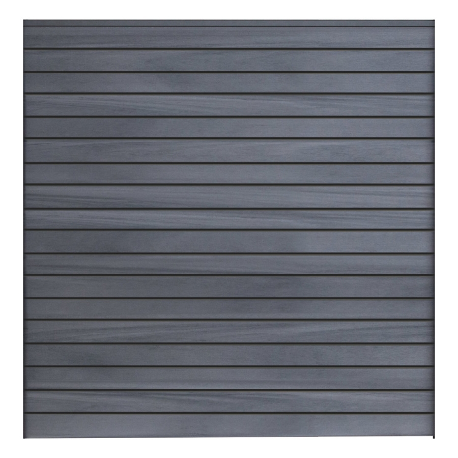 GrojaSolid Rhombus Steckzaun-Set Steingrau co-extrudiert 180x180cm