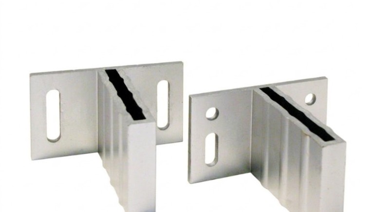 Befestigungsset T-Form Silber, 6 Stück