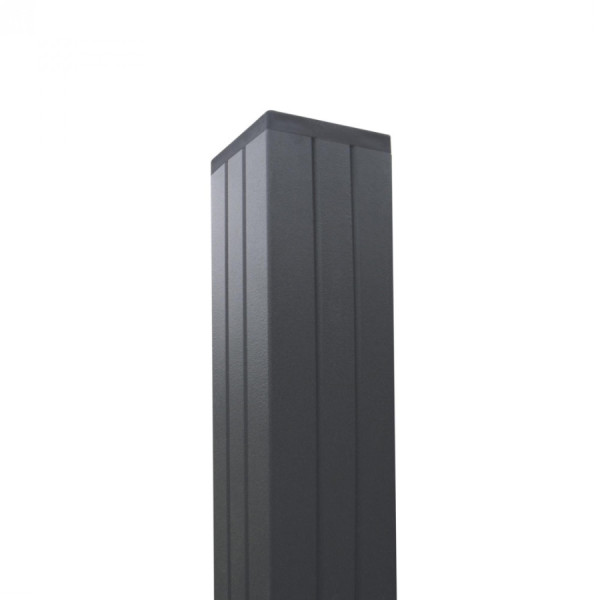 Aluminium Pfosten 8,8x8,8x270cm, anthrazit (einbetonieren) für Steckzaun