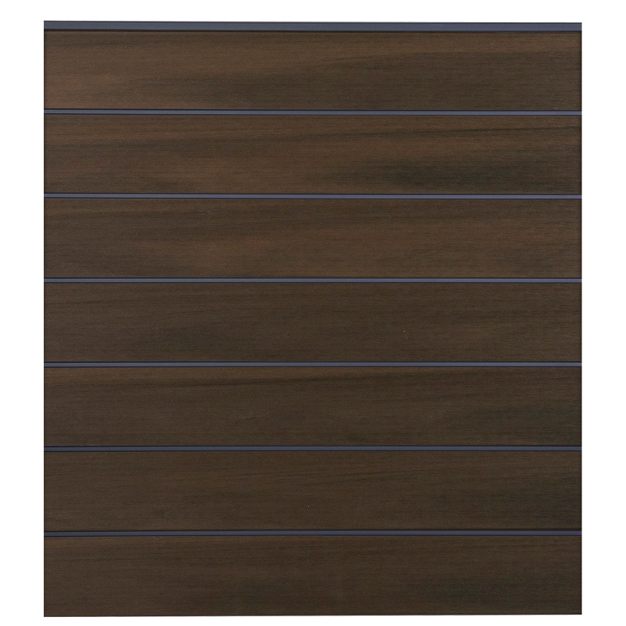 GrojaSolid Grande Premium Steckzaun-Set BPC 180x180cm walnuss co-extrudiert
