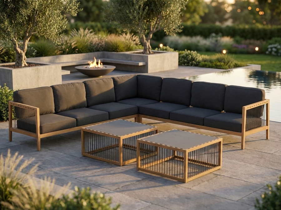 Apple Bee La Croix Lounge Set groß ca. 284x284cm inkl. Polster