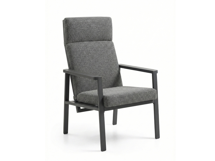 Royal Garden Focosa Gartensessel Rückenlehne verstellbar anthrazit