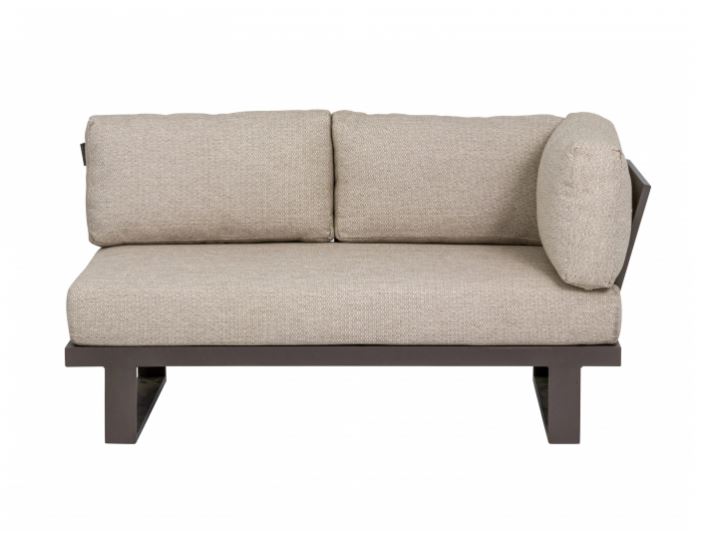 Apple Bee Mura Taupe Loungesofa, Armlehne links