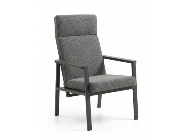 Royal Garden Focosa Gartensessel Rückenlehne verstellbar anthrazit