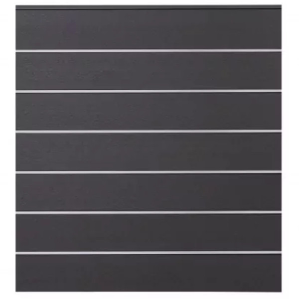 GrojaSolid Grande Premium Steckzaun-Set BPC 180x180cm anthrazitgrau-Leiste DB703