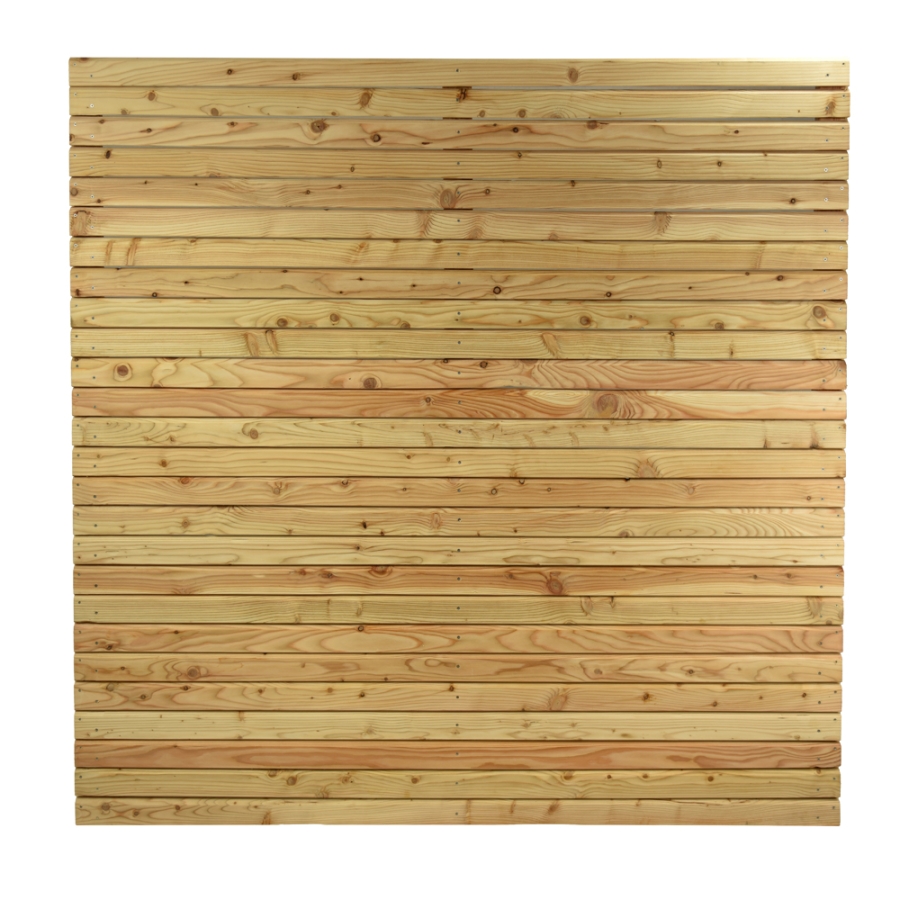 Massivzaun Rhombus Premium Lärche natur 180x180cm