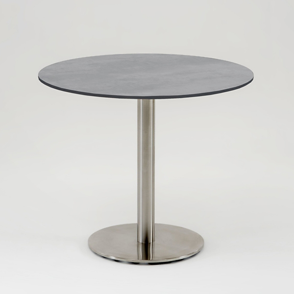 Niehoff Bistro Tisch rund 95cm, HPL Beton-Design