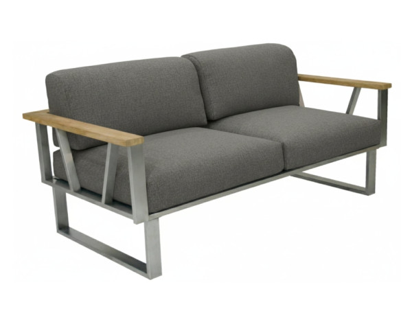 Zebra Belvedere Lounge 2-Sitzer Set - Tuva medium grey