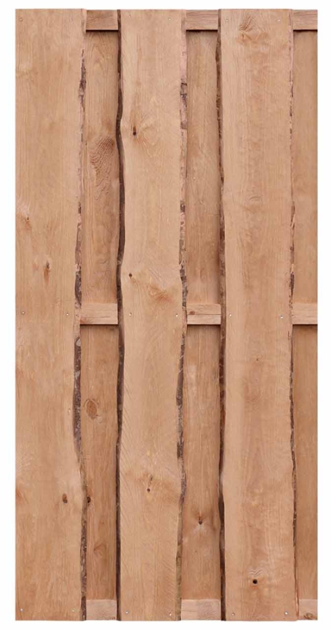 Bohlenzaun Natura Kiefer Lärchenoptik 90x180cm (Rustikal)