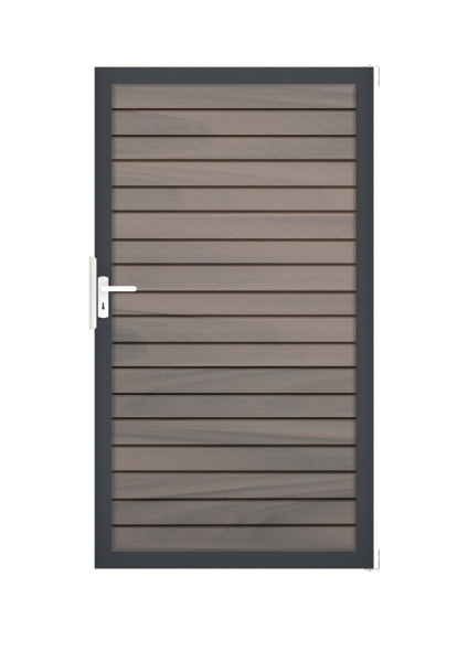 GrojaSolid Rhombus BPC Steckzaun Universal Tor 100x180cm BiColor co-exdrudiert