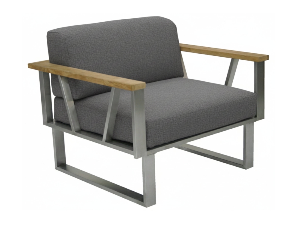 Zebra Belvedere Lounge Sessel Set - Tuva medium grey