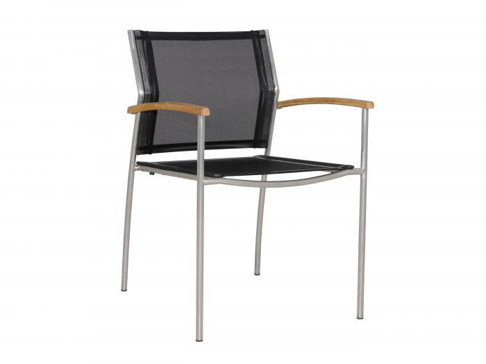 Zebra Rovex Stapelsessel Schwarz - Teak Zebra Rovex Stapelsessel Schwarz - Teak