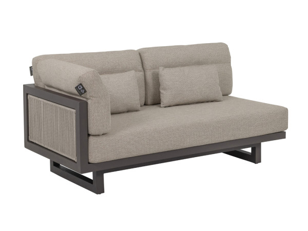 Apple Bee Santorini Loungesofa rechts, Seite bespannt (Rope)