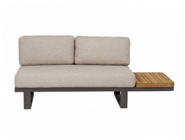 Apple Bee Mura Taupe Loungesofa, Ablage links