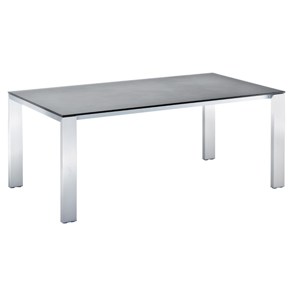 Niehoff Newport Tisch verlängerbar 100x180cm, HPL Beton-Design Niehoff Newport Tisch verlängerbar 100x180cm, HPL Beton-Design