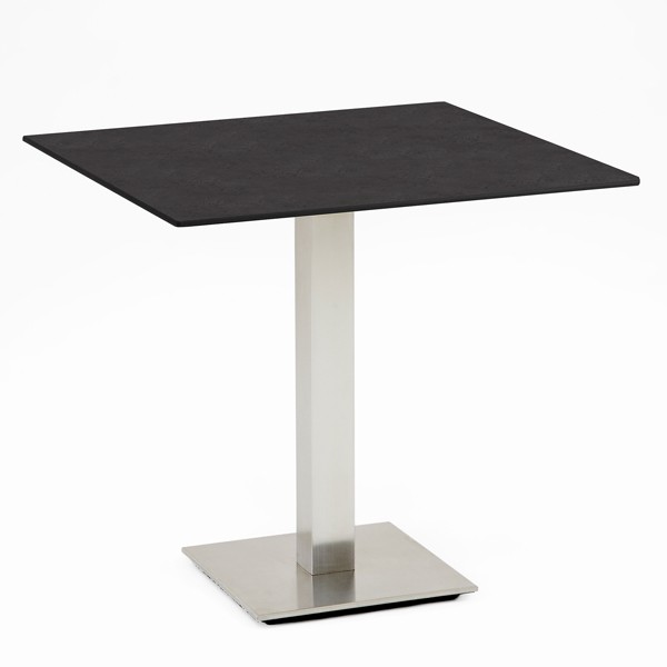Niehoff Bistro Tisch quadratisch 81x81cm, HPL Granit-Design