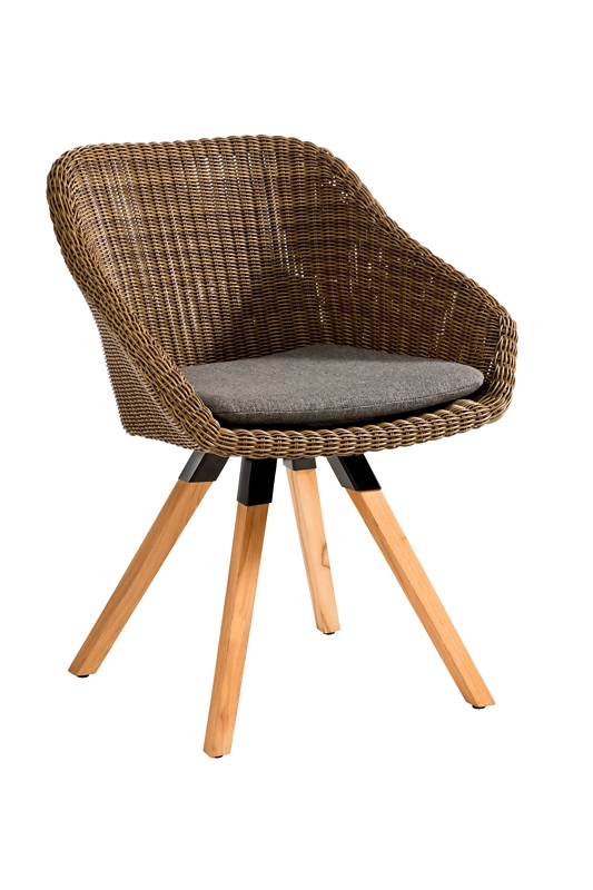 Niehoff Nizza Sessel mit Teak 4-Fuß-Gestell, Geflecht red pine (Kissen gehört nicht zum Lieferumfang) Niehoff Nizza Sessel mit Teak 4-Fuß-Gestell, Geflecht red pine (Kissen gehört nicht zum Lieferumfang)