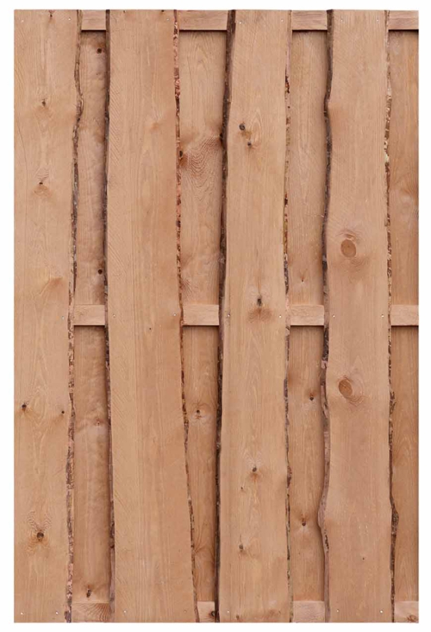 Bohlenzaun Natura Kiefer Lärchenoptik 120x180cm (Rustikal)