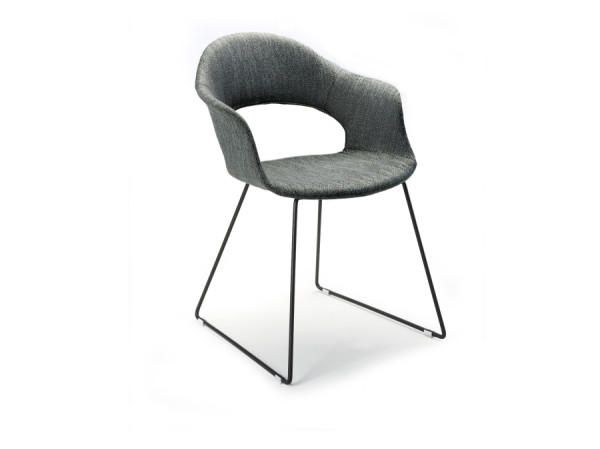Best Sister Su Sessel dunkelgrau, Gestell Stahl anthrazit