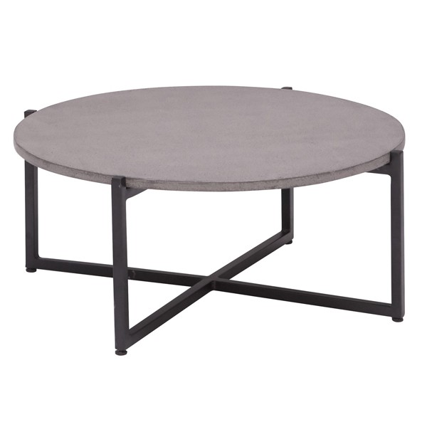 Apple Bee Soul Loungetisch 74cm, Gestell schwarz, Tischplatte Hammerschlag