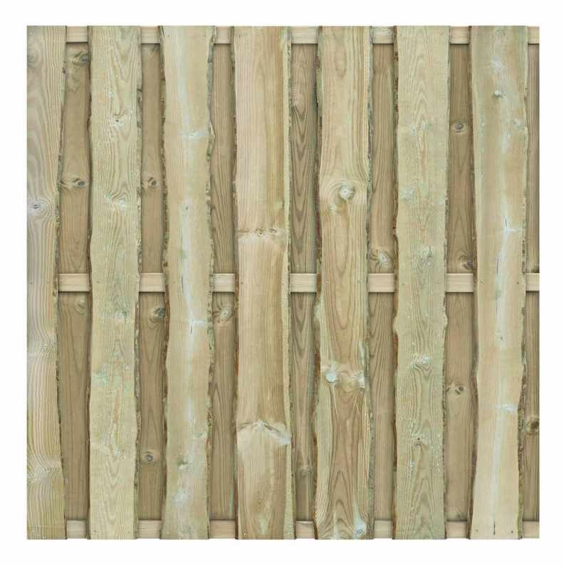 Natura Bohlenzaun Kiefer kdi grün 180x180cm (Rustikal)